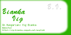 bianka vig business card